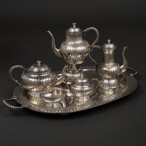 Twentieth century Mexican Sterling silver coffee set