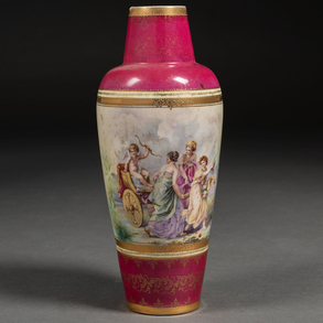 19th century German porcelain vase