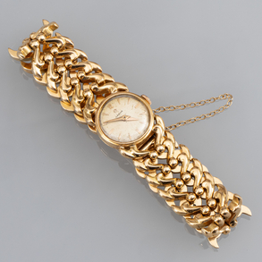 Omega, lady's watch in 18kt yellow gold.