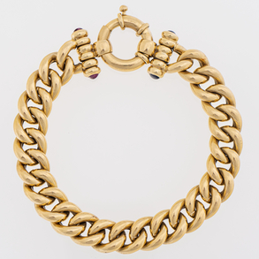 Calabrote bracelet in 18kt yellow gold.