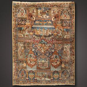Irani rug made of wool of the 20th century.