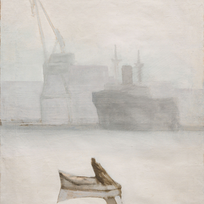 “Fisherman with the net in the estuary”.