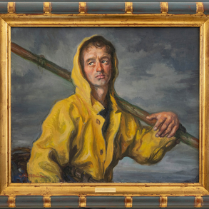 ‘Fisherman with paddle’.