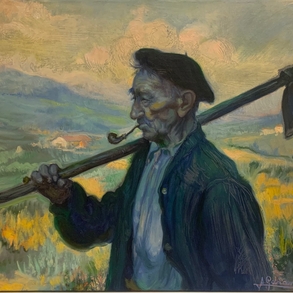 ‘Labrador with a hoe’.