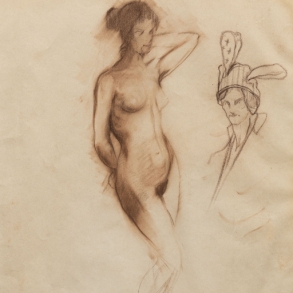 ‘Naked woman and head’.
