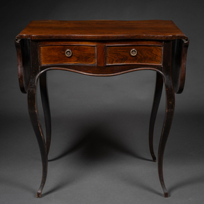 Mesa Inglesa de dos alas en madera de caoba del siglo XIX.