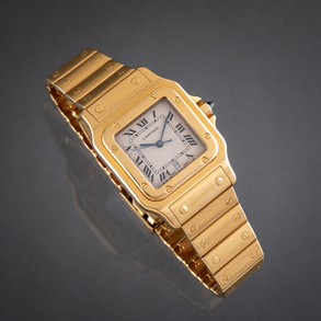Reloj Cartier modelo Santos Galbee en oro amarillo de 18 kt