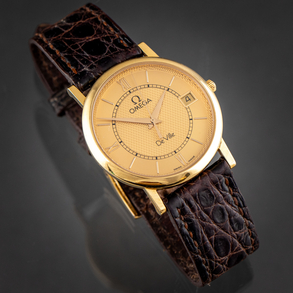 Omega de Ville, Reloj de caballero con mecanismo a cuarzo referencia 73201412.
