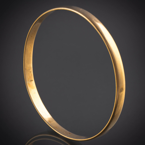 Pulsera rígida en oro amarillo de 18 kt.