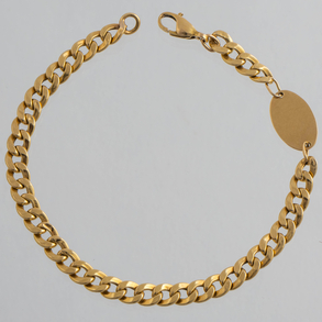 Bonita pulsera en oro amarillo de 18 kt.