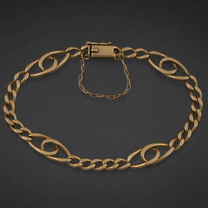 Pulsera de eslabones en oro amarillo de 18 kt